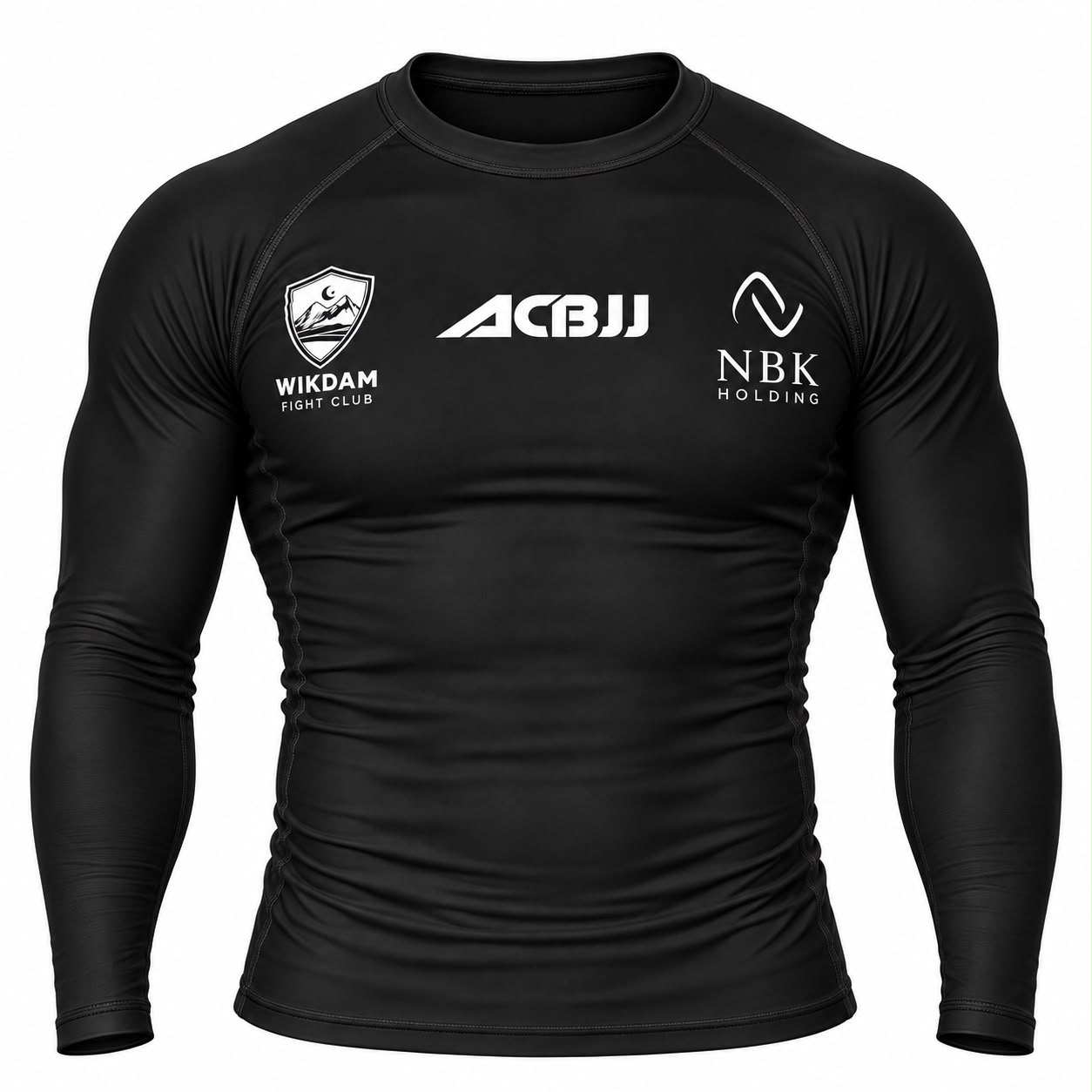 Uzun kollu Siyah ACB JJ rashguard.